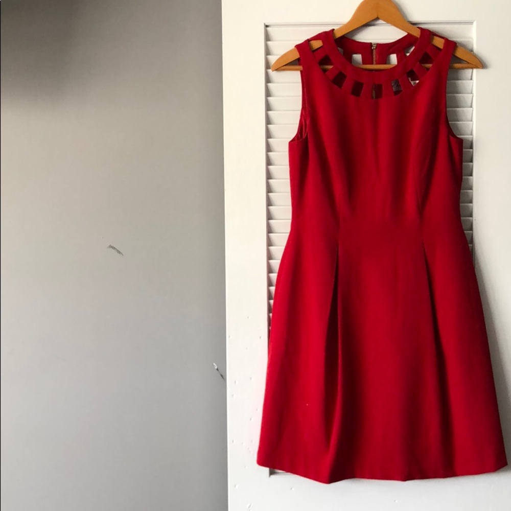 Eliza J red dress.